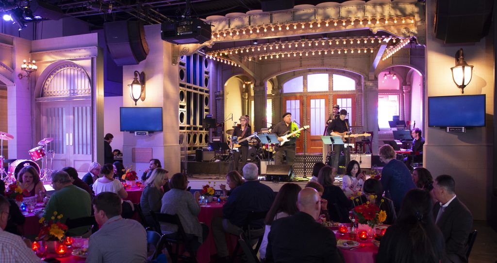 Band performing at Saturday Night Live set